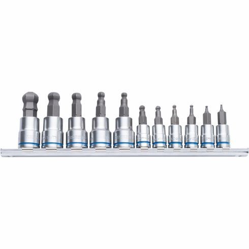 Kincrome K5423 Ball-End Hex Socket Set Short Series 11 Piece 1/4 &amp; 3/8 Drive - Metric