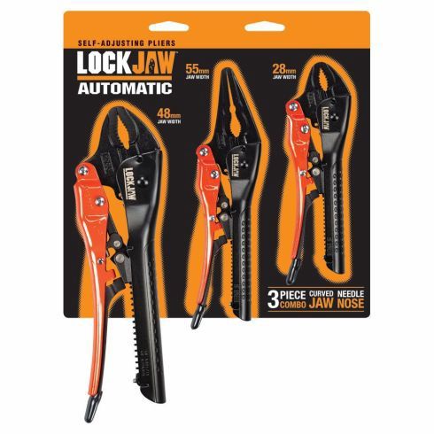 Lockjaw L2930001 Locking Plier Set 3 Piece 175/250mm Curved / 200mm Needle