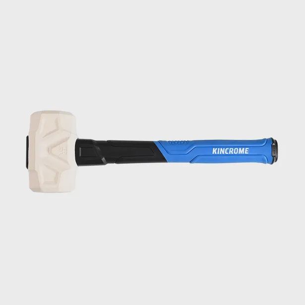 KINCROME K9089 16oz Graphite Rubber Handle Grip Mallet - White