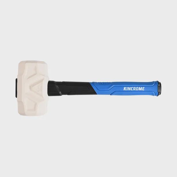 KINCROME K9091 24oz Graphite Rubber Handle Grip Mallet - White