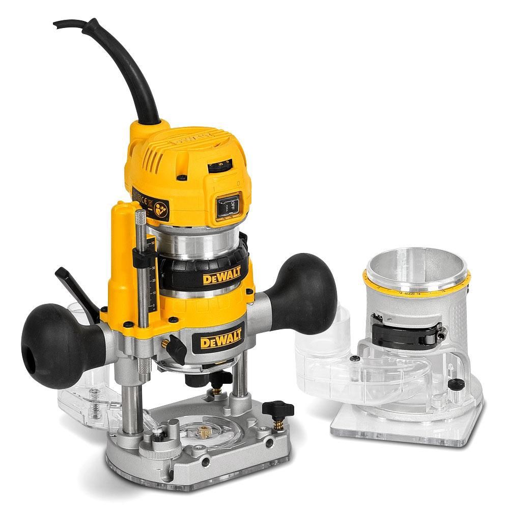 DeWalt D26204K-XE 900W Premium Plunge &amp; Fixed Base Router Combination