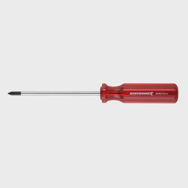 KINCROME K5177 No 0 x 75mm Thru-Tang Phillips Screwdriver