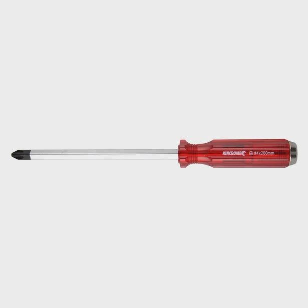 KINCROME K5182 No 4 x 200mm Thru-Tang Phillips Screwdriver