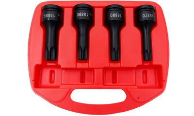 T&amp;E TOOLS 98804 - 4 Piece 3/4&quot; Drive Torx-r Impact Sockets