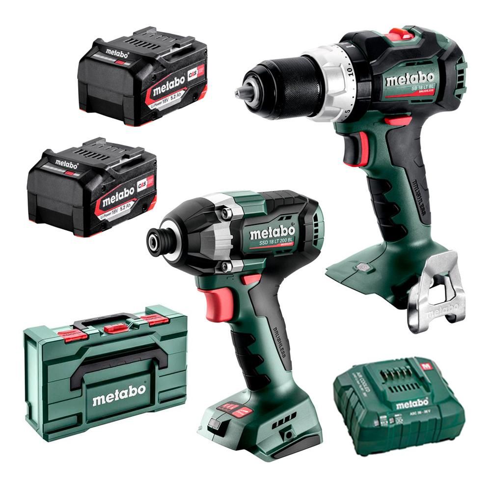 Metabo AU68205750 18V 5.2Ah Li-ion Cordless Brushless 2pce Combo Kit