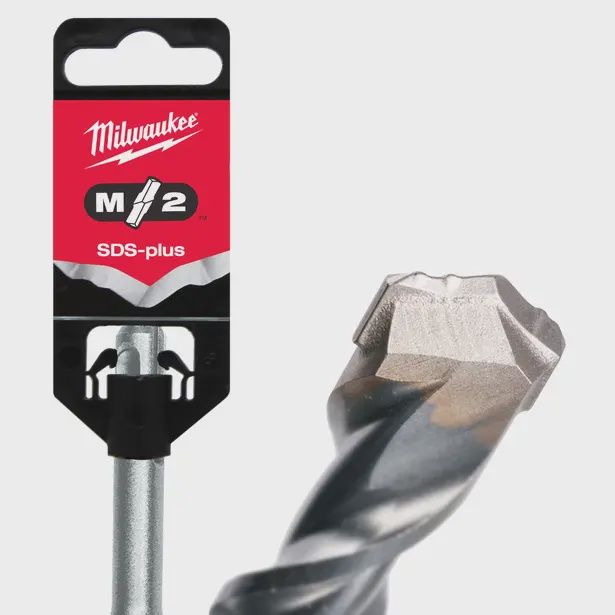 MILWAUKEE 4.0 x 110mm 2-Cutter TCT SDS-Plus Hammer Drill Bit - M2 4932339498