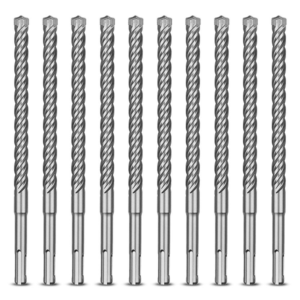 MILWAUKEE 4932352049 12 x 160mm 4-Cutter SDS-Plus TCT Hammer Drill Bit - MX4 - 10 Piece