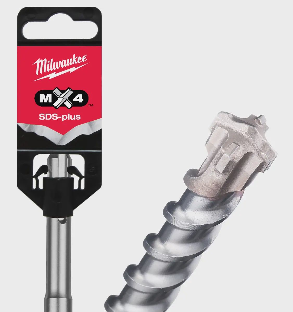 MILWAUKEE 4932430136 13 x 160mm 4-Cutter TCT SDS-Plus Hammer Drill Bit - MX4
