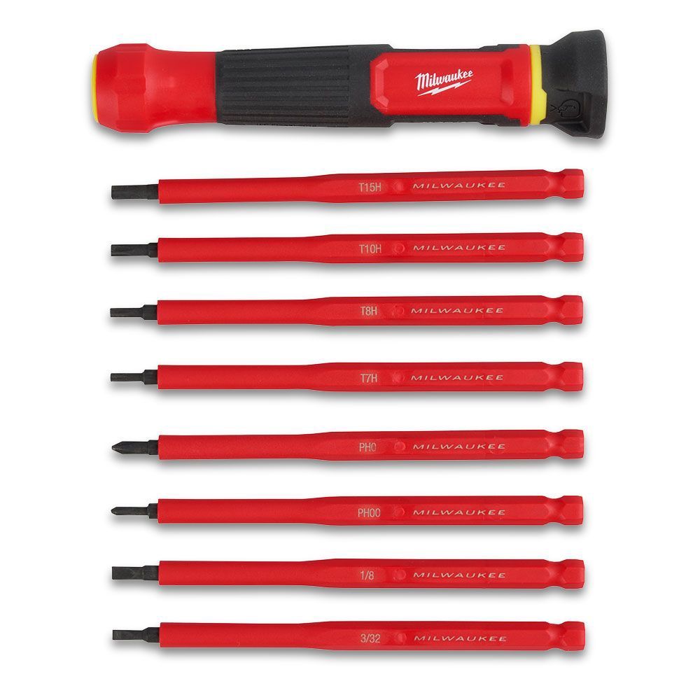 Milwaukee 48222217 8-in-1 1000V Insulated Precision Multi-Bit Screwdriver