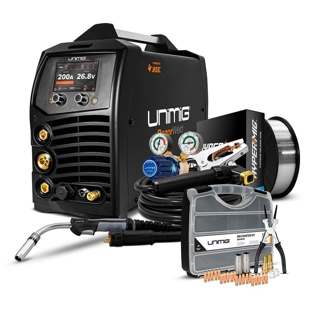 UNIMIG RAZOR 200 PULSE MIG/TIG/STICK WELDER - U11003K