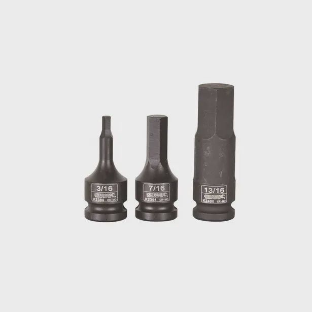 KINCROME K2394 7/16 x 60mm 1/2&quot; Drive Hex Impact Socket