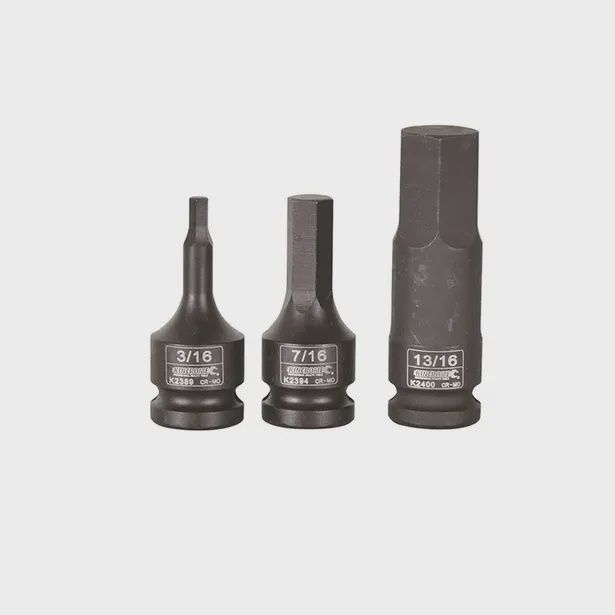 KINCROME K23945 7/16 x 78mm 1/2inch Drive In-hex Impact Socket