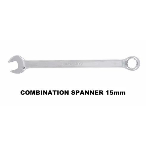 Kincrome K3509 Combination Spanner 15mm - Mirror Polish