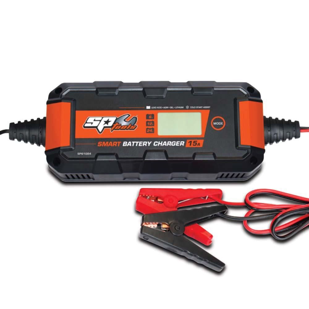 SP Tools SP61084 6/12/24V 15A 8 Stage Multi Volt Smart Battery Charger