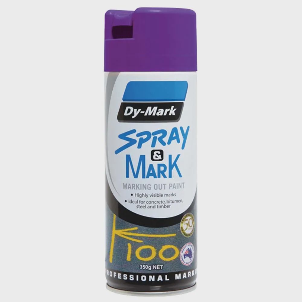 DYMARK 40013528 350g Spray &amp; Mark F/Violet Marking Out Paint