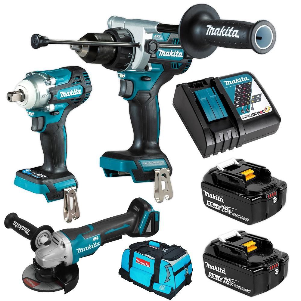 Makita DLX3150TX1 18V 5.0Ah Li-ion Cordless Brushless 3pce Combo Kit
