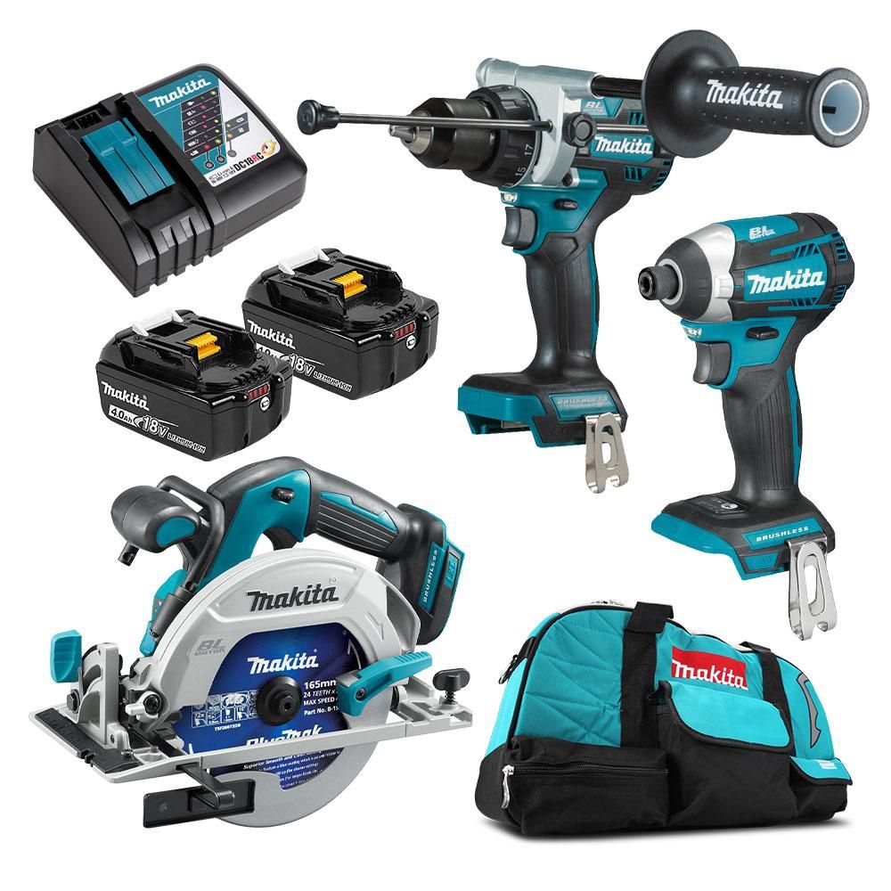 Makita DLX3169TX1 18V 5.0Ah Li-ion Cordless Brushless 3pce Combo Kit