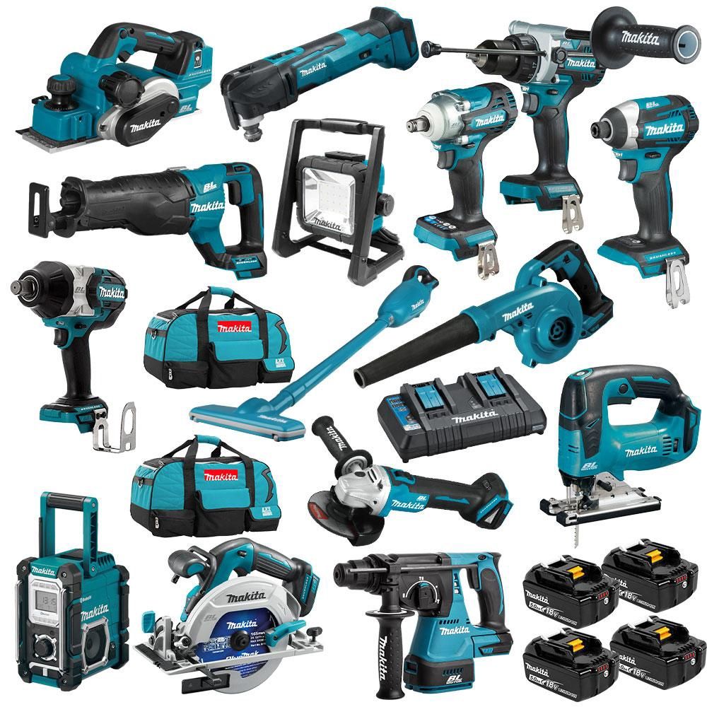 Makita DLX1509TX1 18V 5.0Ah Li-ion Cordless 15pce Combo Kit Including Brushless