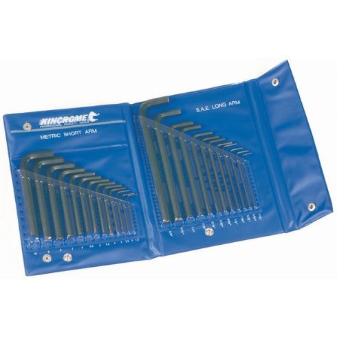 Kincrome HKW25C Hex Key Wrench Set 25 Piece Imperial &amp; Metric