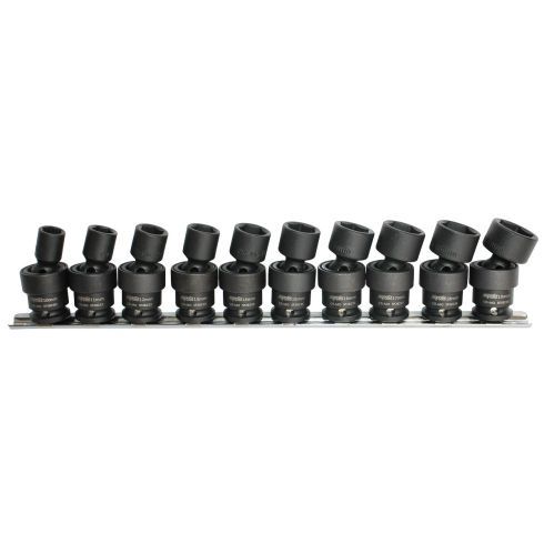 SP Tools SP20256 Swivel Impact Socket Set 3/8&quot; Drive 6pt 10 Piece Metric
