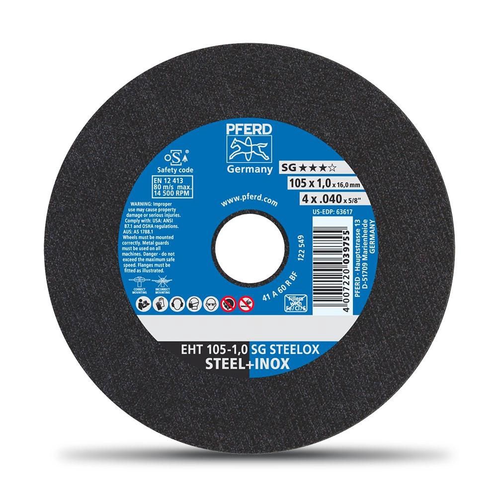 PFERD 69121043 105mm (4&quot;) Ultra-Thin Premium-Inox Stainless Steel Cut-Off Wheel