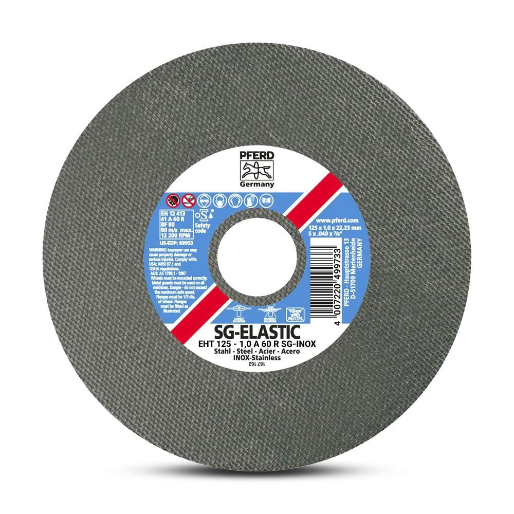 PFERD EHT125-1.0 A60R (61341112) 125mm x 1mm SG-INOX Cut off Wheel