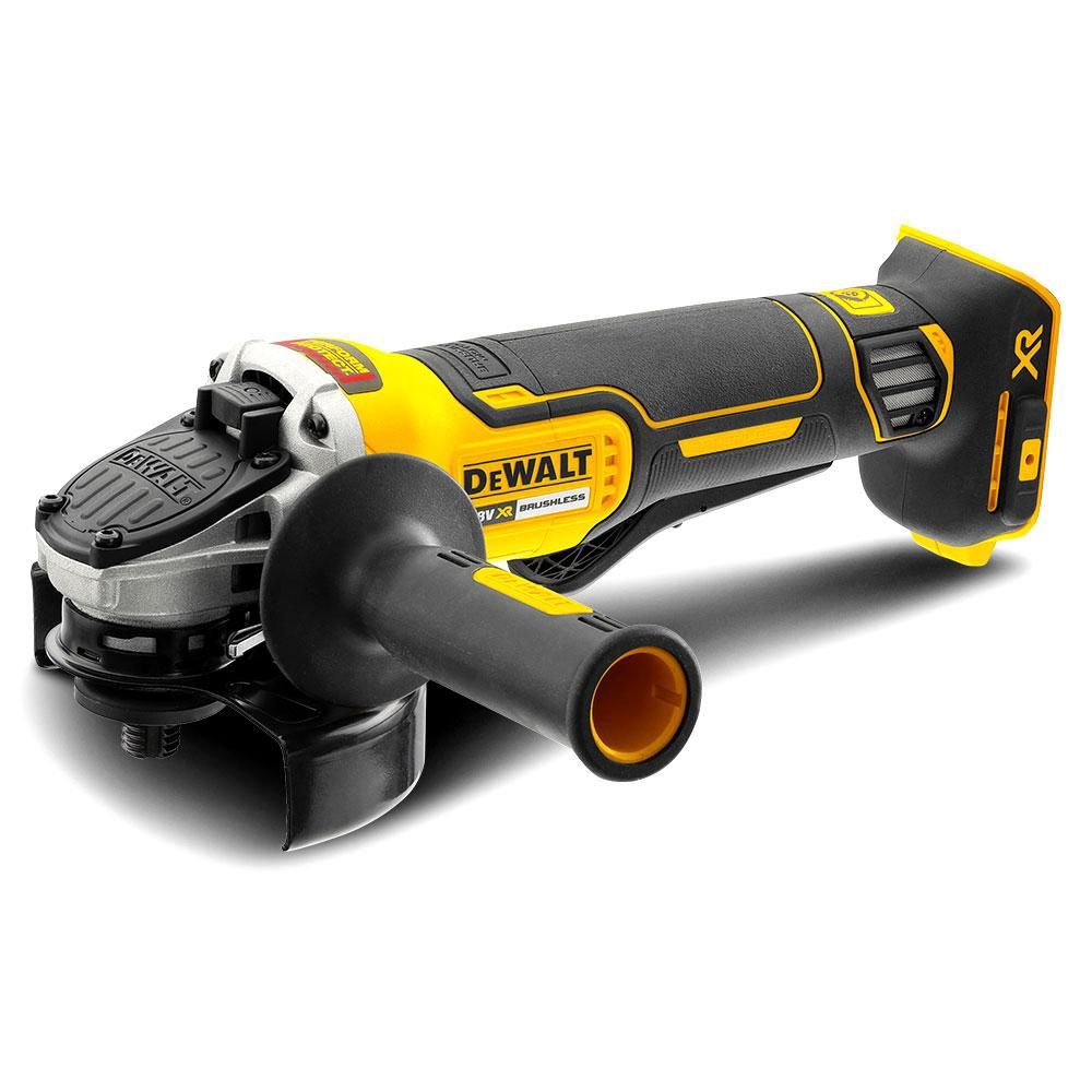 DeWalt DCG406N-XJ 18V XR Li-Ion Brushless Cordless 125mm (5&quot;) Paddle Switch Angle Grinder - Skin Only