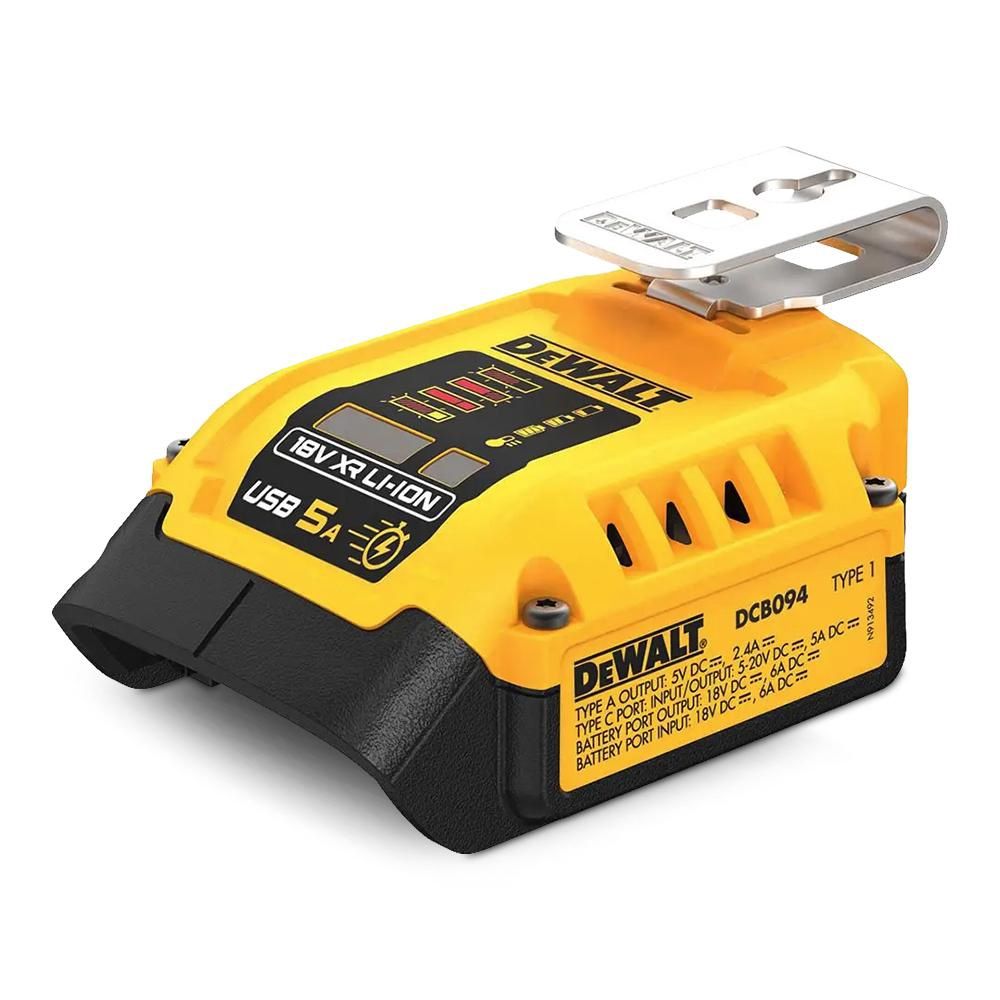 DeWalt DCB094K-XE 18V XR USB Portable Charger