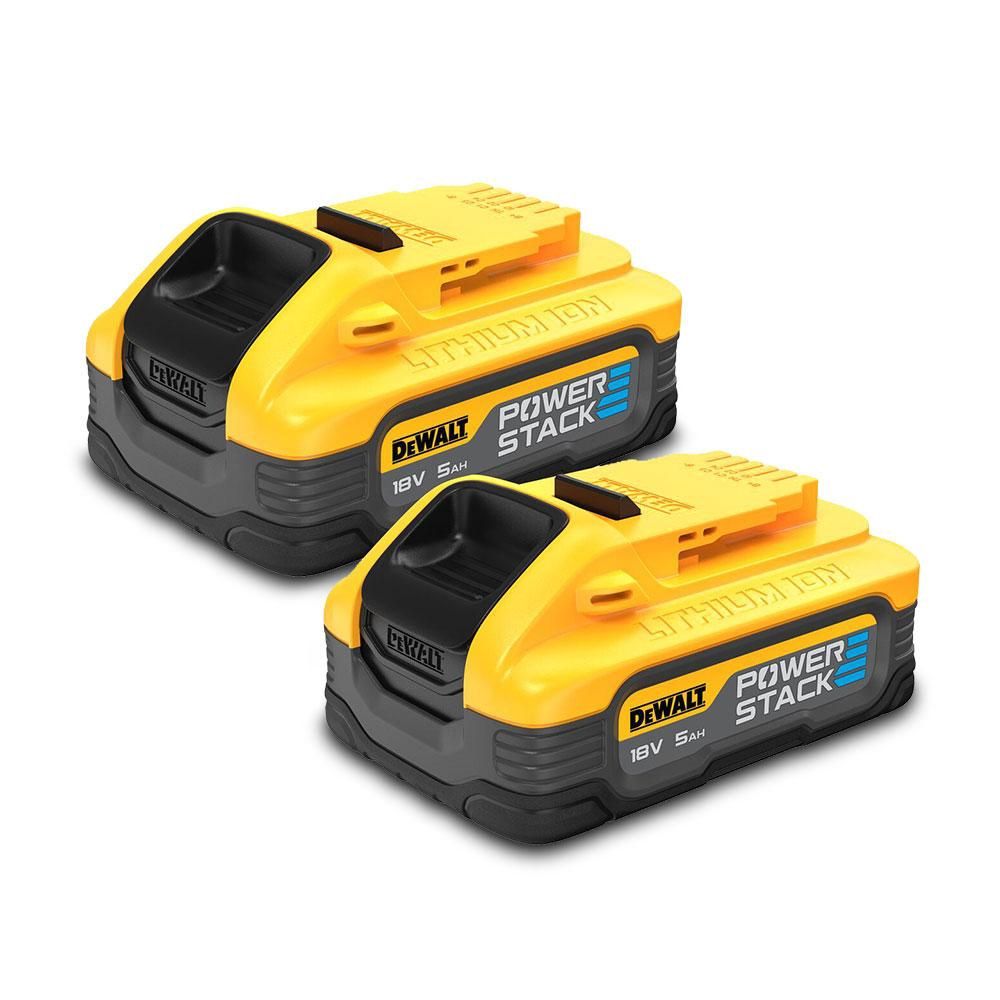 DeWalt DCBP518H2-XJ 18V 5.0Ah XR Li-ion Compact PowerStack Battery 2-Pack
