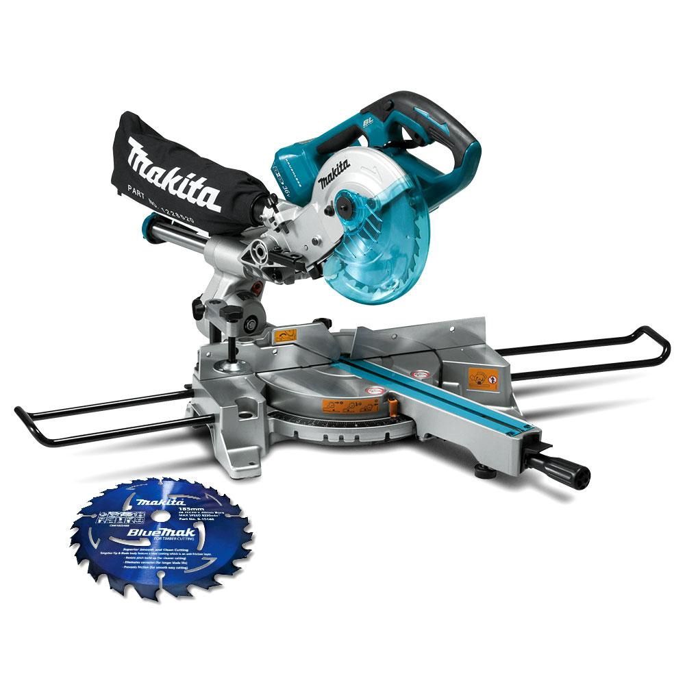 Makita DLS714Z 36V (18V x 2) Li-ion Cordless Brushless 190mm (7-1/2&quot;) Compound Mitre Saw - Skin Only