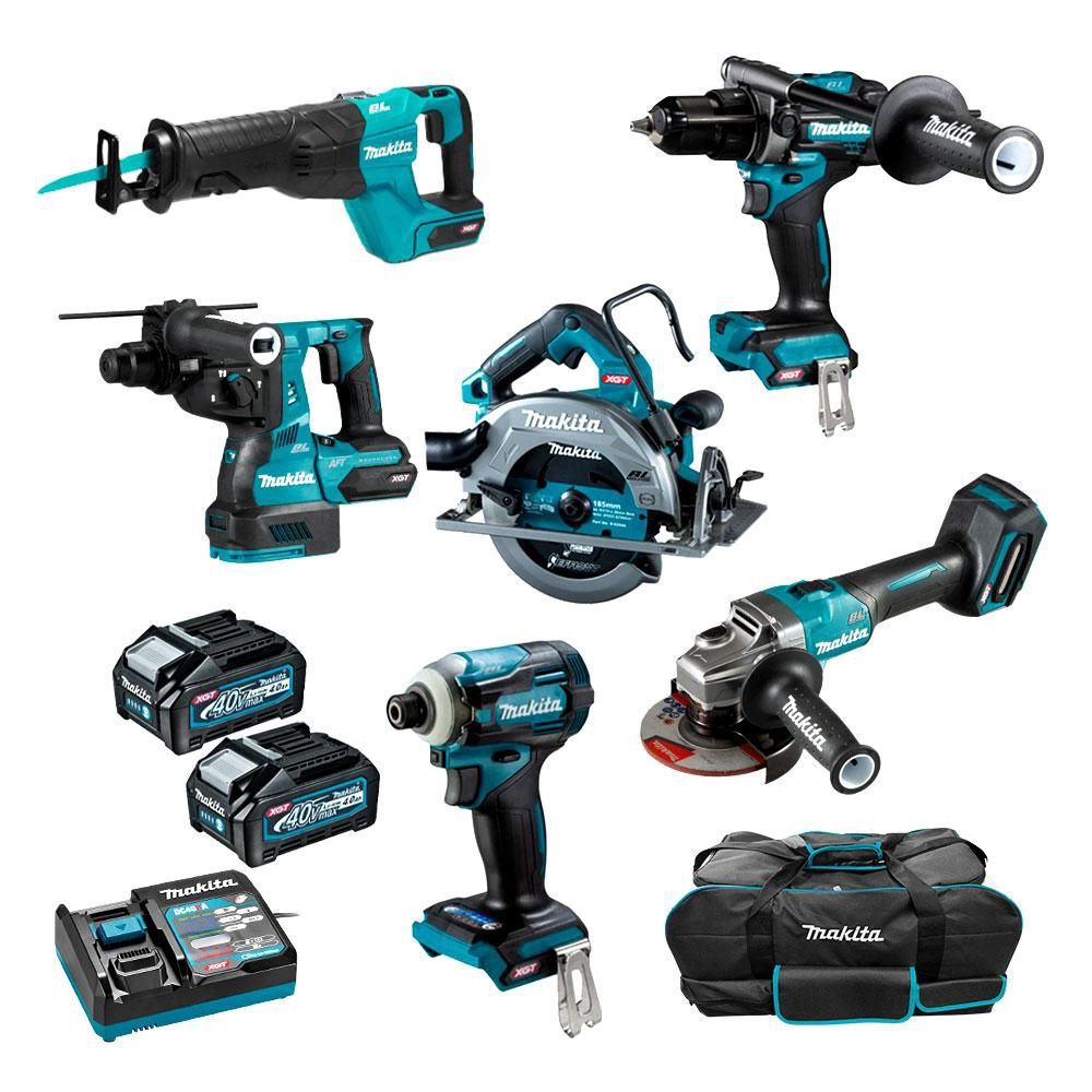 Makita DK0115G603 40V Max 4.0Ah Li-Ion XGT Cordless Brushless 6pce Combo Kit