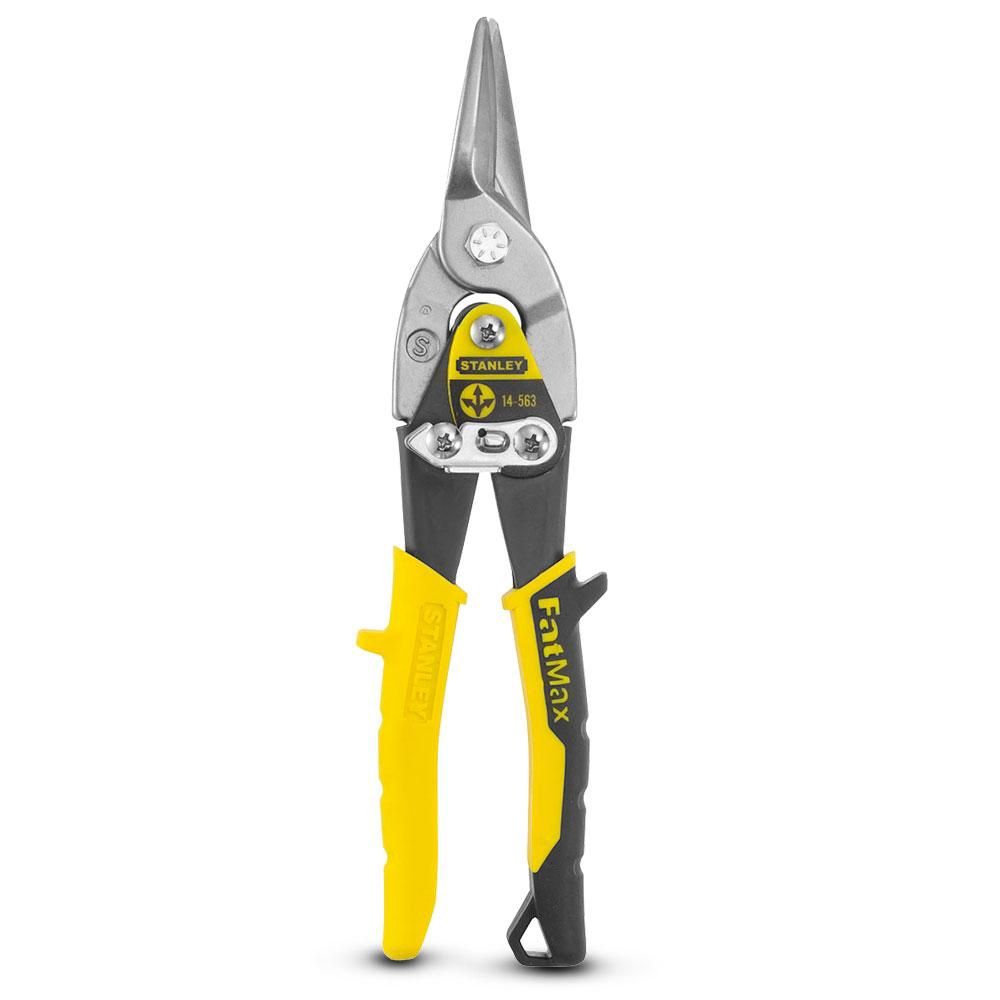 Stanley 14-563 Straight Cut Aviation Snips (Yellow)