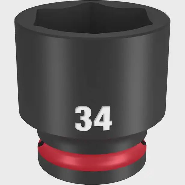 MILWAUKEE 49666266 SHOCKWAVE™ 1/2&quot; Drive 34mm Standard 6 Point Impact Socket