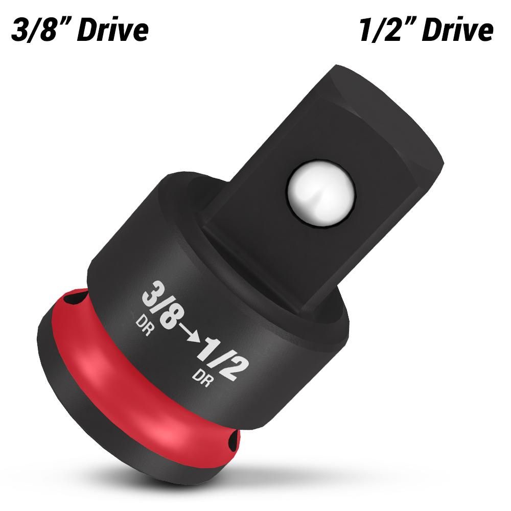 Milwaukee 49666723 3/8&quot; Drive - 1/2&quot; Drive Shockwave Impact Socket Adaptor
