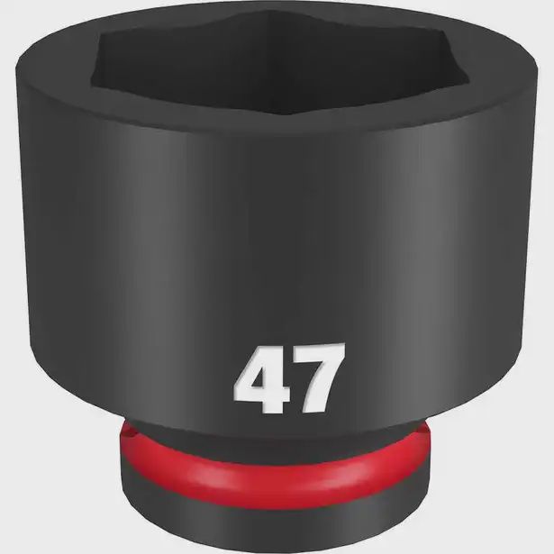 MILWAUKEE 49666385 SHOCKWAVE™ 3/4inch Drive 47mm Standard 6 Point Impact Socket