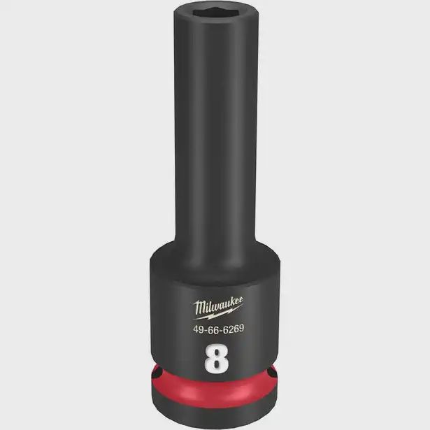 MILWAUKEE 49666269 SHOCKWAVE™ 1/2&quot; Drive 8mm Deep 6 Point Impact Socket