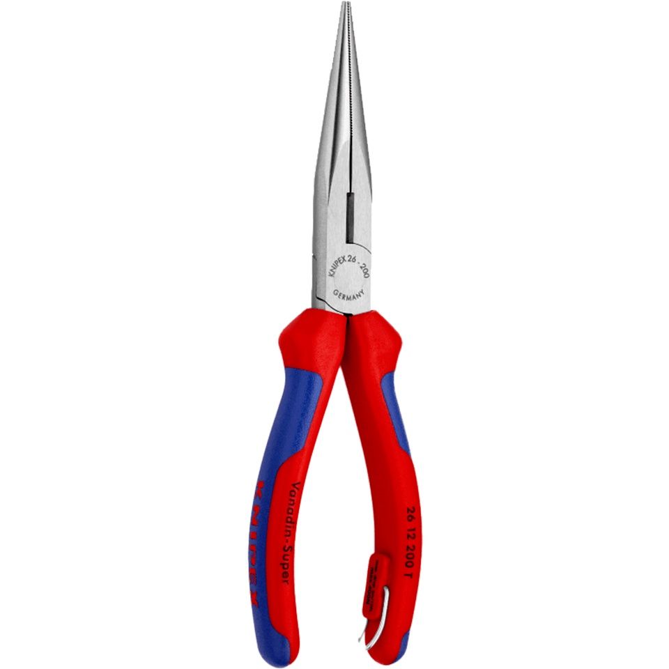 Knipex 2612200SB 200mm Tethered Needle Nose Side Cutting Pliers