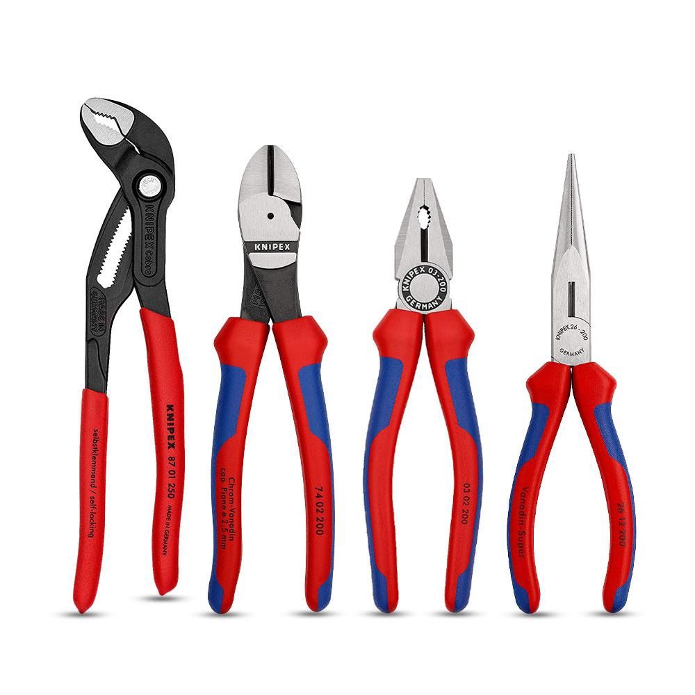 Knipex 002001V08 4pce Mixed Plier Foam Tray Set - MADE IN GERMANY