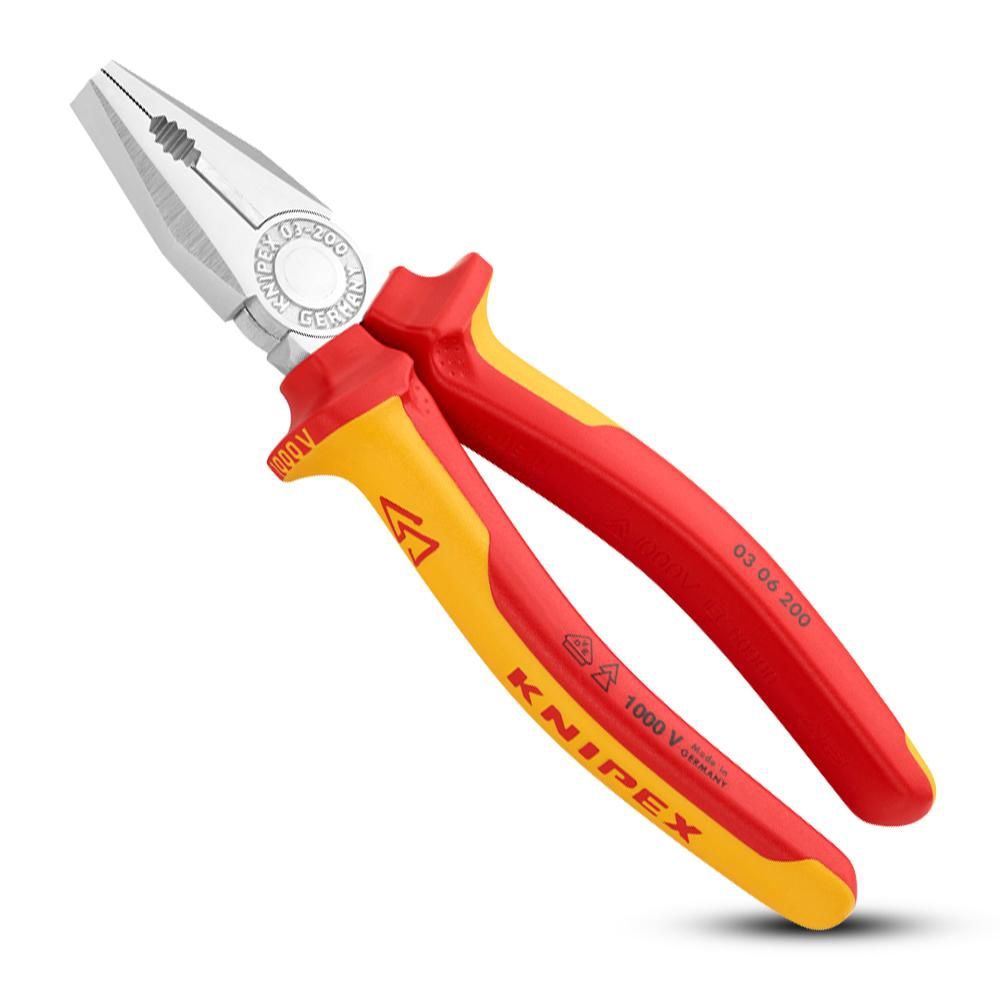 Knipex 0306200SB 200mm 1000V VDE Combination Plier - MADE IN GERMANY