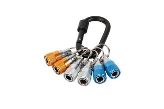 IMPACT-A IMPQRBHCS6P Quick Release Key Ring Bit Holder Set - 6 Pce