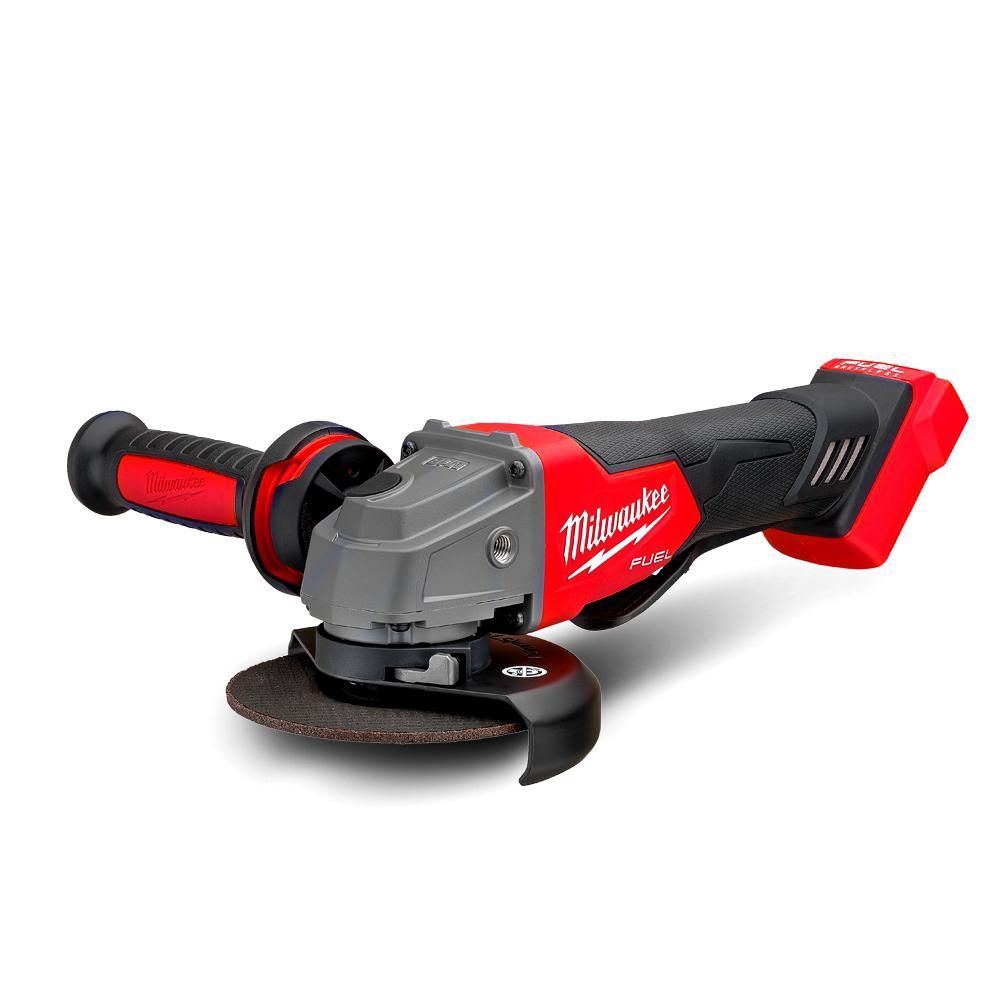 Milwaukee M18FAG125XPD-0 18V Li-ion Cordless FUEL Brushless 125mm (5&quot;) Angle Grinder with Deadman Paddle Switch - Skin Only