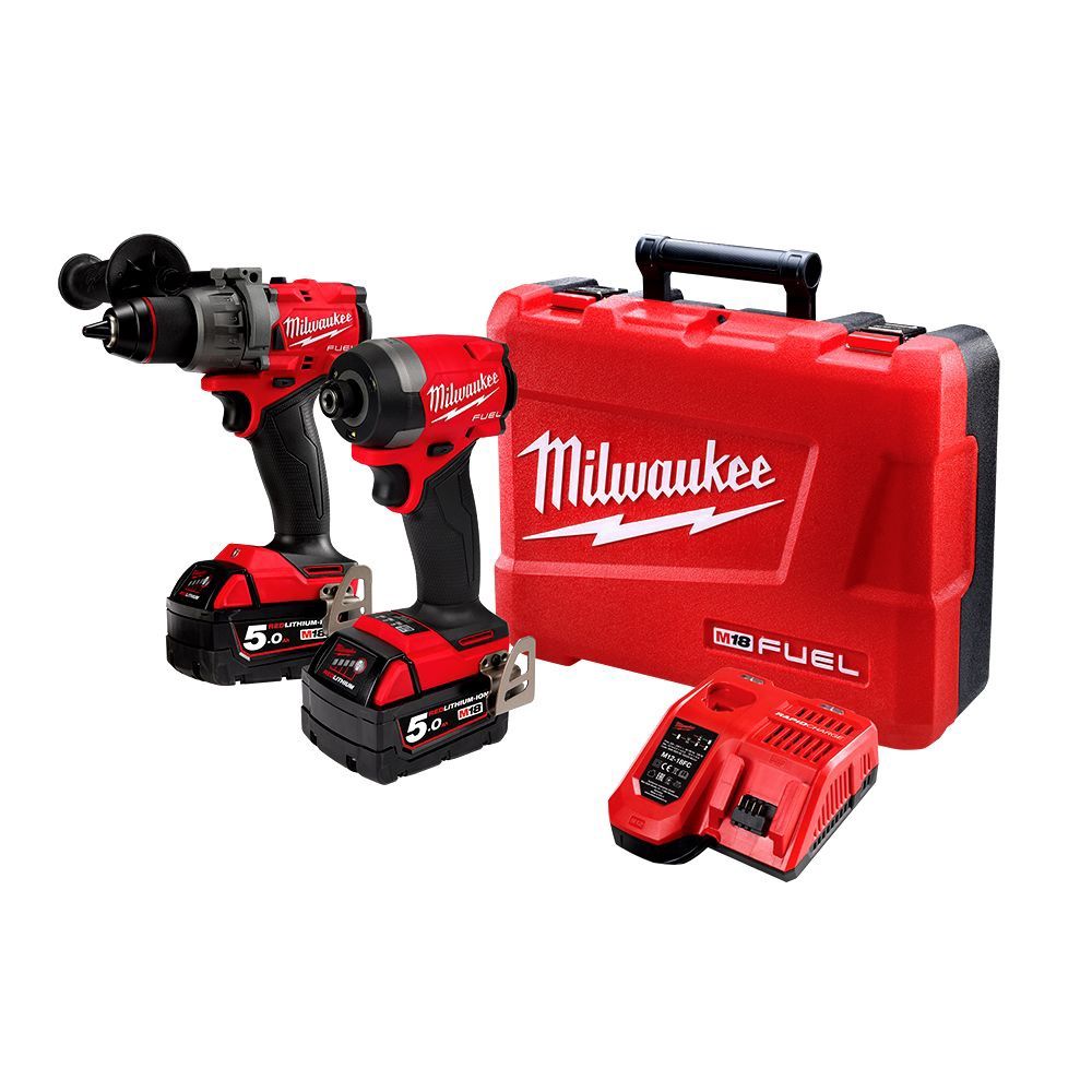 Milwaukee M18FPP2AA3502C 18V 5.0Ah Li-ion Cordless Fuel 2pce Combo Kit