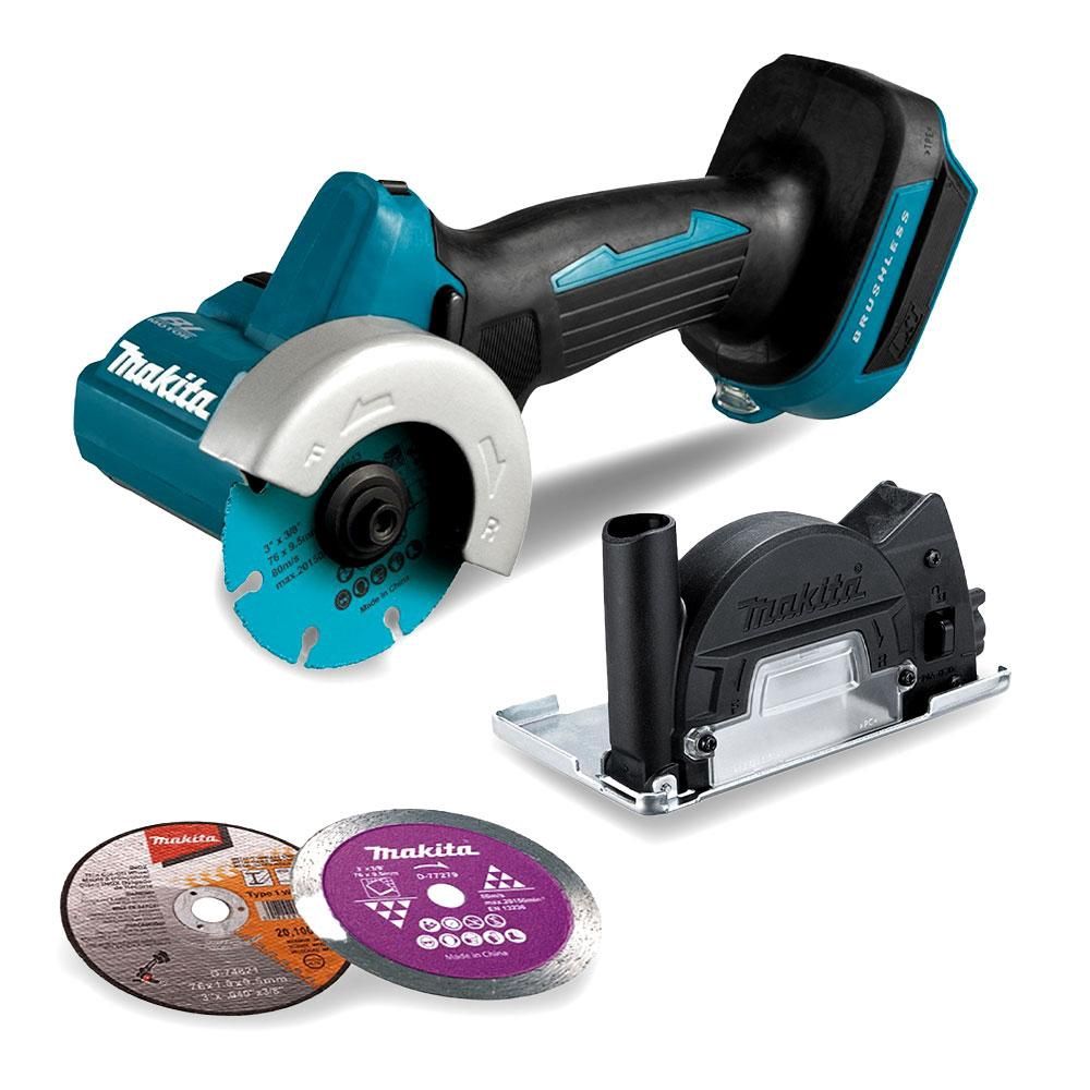 Makita DMC300Z 18V Li-ion Cordless Brushless Compact 76mm (3&quot;) Cut Off Saw - Skin Only