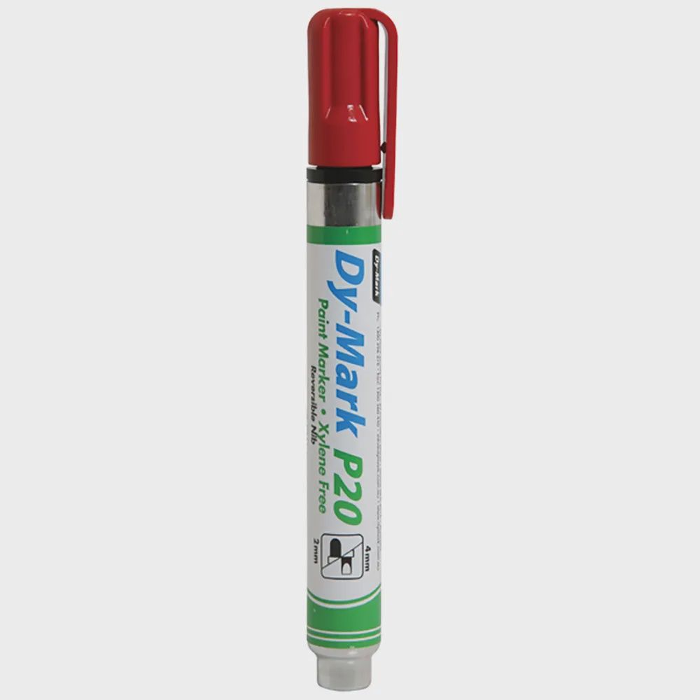 DYMARK P20 12072002 Bullet/Chisel Tip Paint Marker - Red