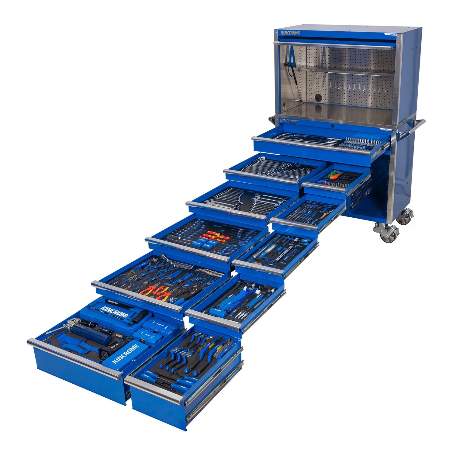 KINCROME P1796 TOOL ARMOUR Workshop Tool Kit 1012 Piece 11 Drawer 46&quot;