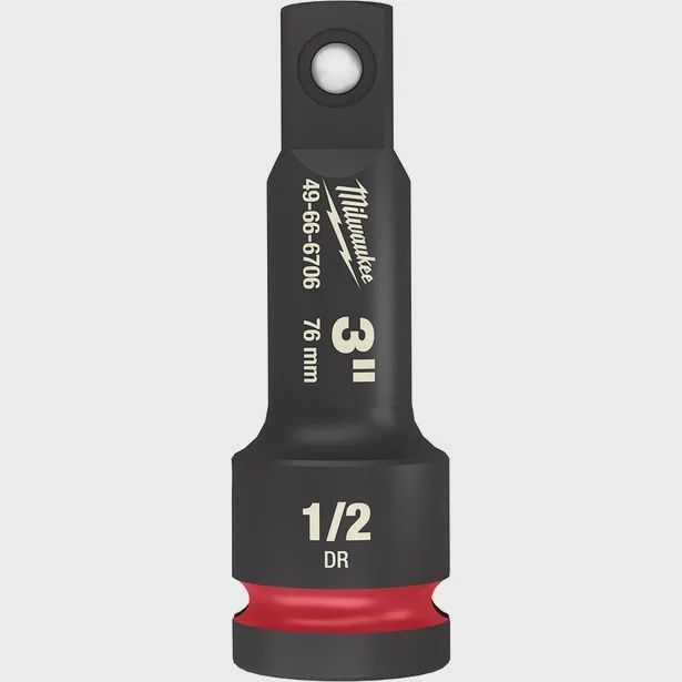 MILWAUKEE 49666706 SHOCKWAVE™ 1/2&quot; Drive 76mm (3&quot;) Impact Socket Extension