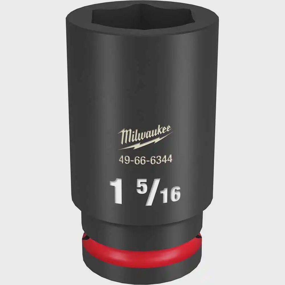 Milwaukee 49666344 3/4&quot; Drive 1-5/16&quot; SAE Shockwave Deep 6 Point Impact Socket