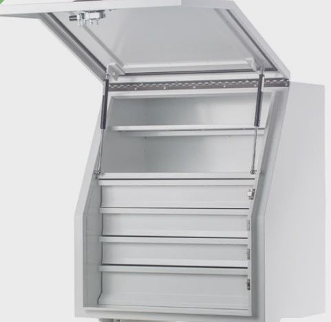 KA BOXES KA7154D  715mm series 4 drawer &amp; 2 shelves UTE BOX White