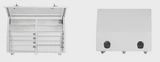 KA BOXES KA1360D8  1360mm Series 8 Drawer &amp; 4 Shelves UTE BOX White