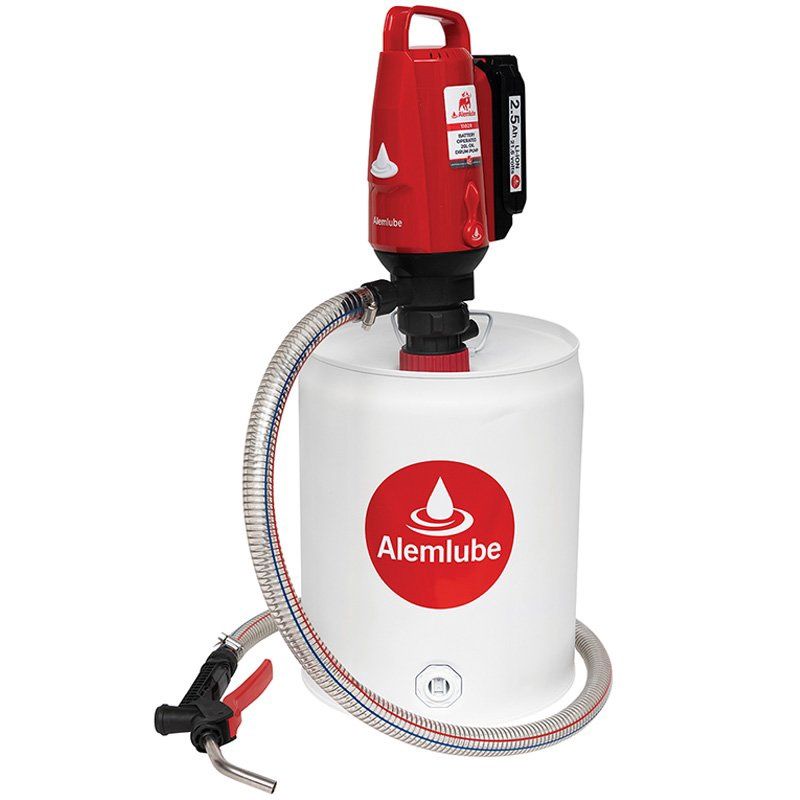 ALEMLUBE 11028 BATTERY OPERATED 20L OIL DRUM PUMP